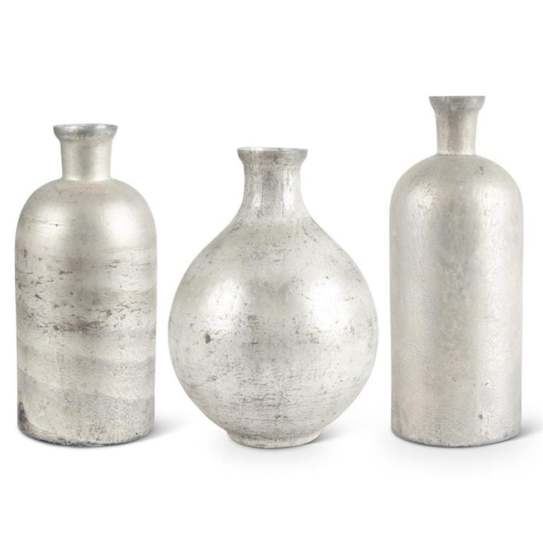 Antique Gray Glazed Vases