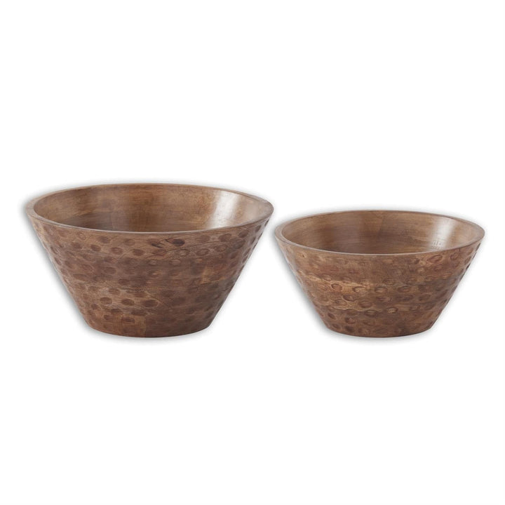 Nested Dot Carved Bowl