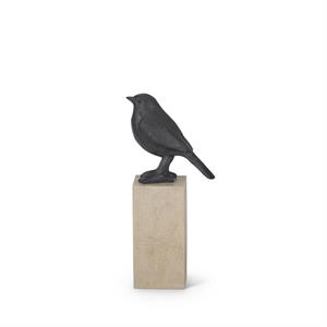 Resin Cast Iron Bird On Wood