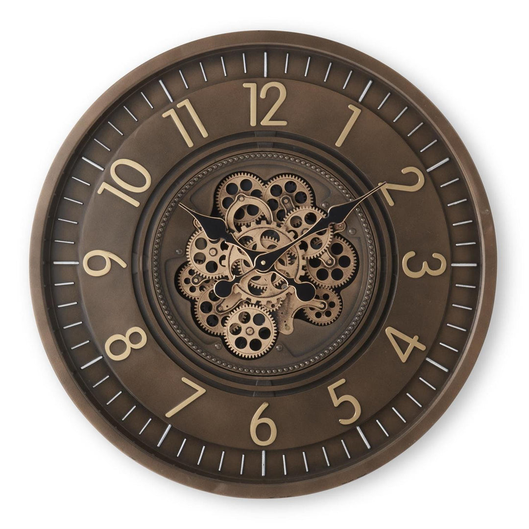 26 Inch Bronze Gear Clock