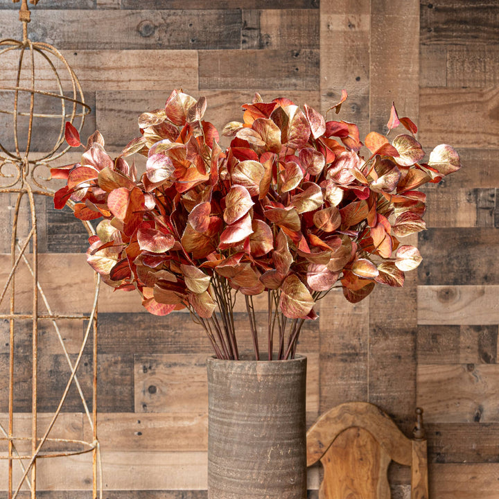 Ombre Leaf Spray - Pink And Gold - 30 Inch