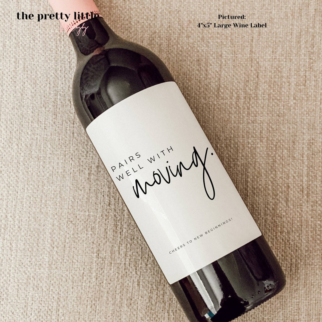 Housewarming Gift | New Place | Housewarming Wine Label | Gift for Her, Him | New Home Owner Gift | Realtor Gift to Clients
