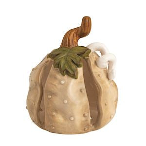 Medium Stoneware Pumpkin Sitter