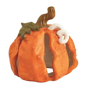 Small Stoneware Pumpkin Sitter