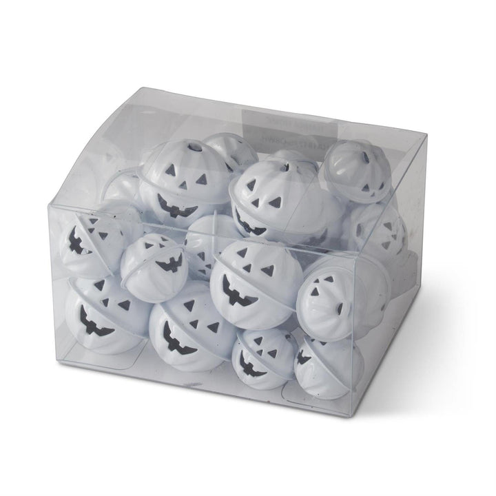 Box of 32 White Jack O Lantern Pumpkin Bells