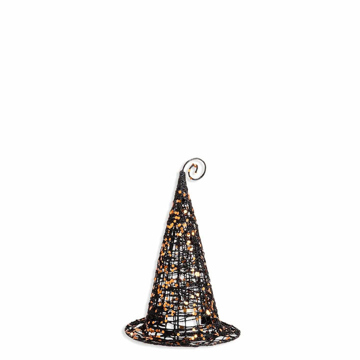 Black Glitter Wire Witches Hat