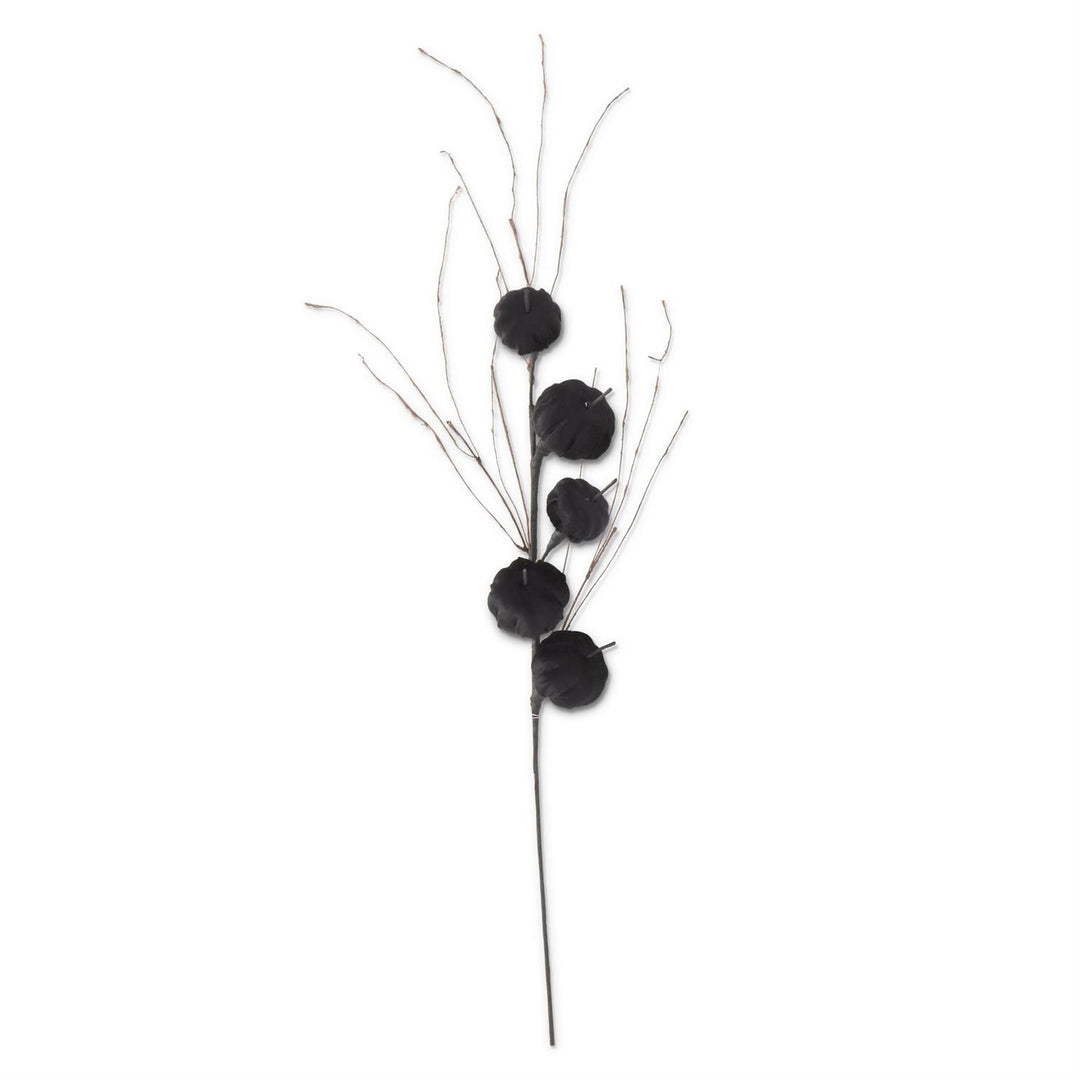 38 Inch Black Velvet Pumpkin Stem