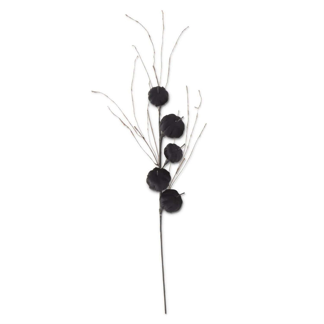 38 Inch Black Velvet Pumpkin Stem