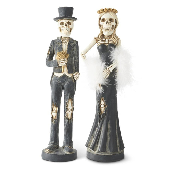 Assorted Resin Skeleton Lady & Man Taper Candle