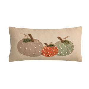 Pumpkin French Knot Pillow