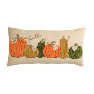 Long Corduroy Pumpkin Pillow
