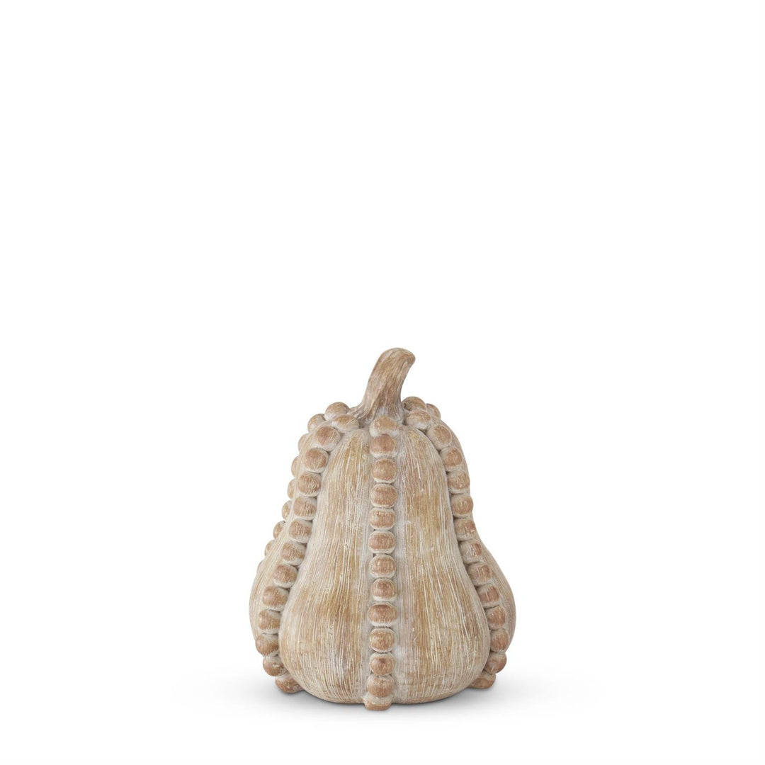 4.75 Inch Resin Faux Wood Bead Trim Gourd