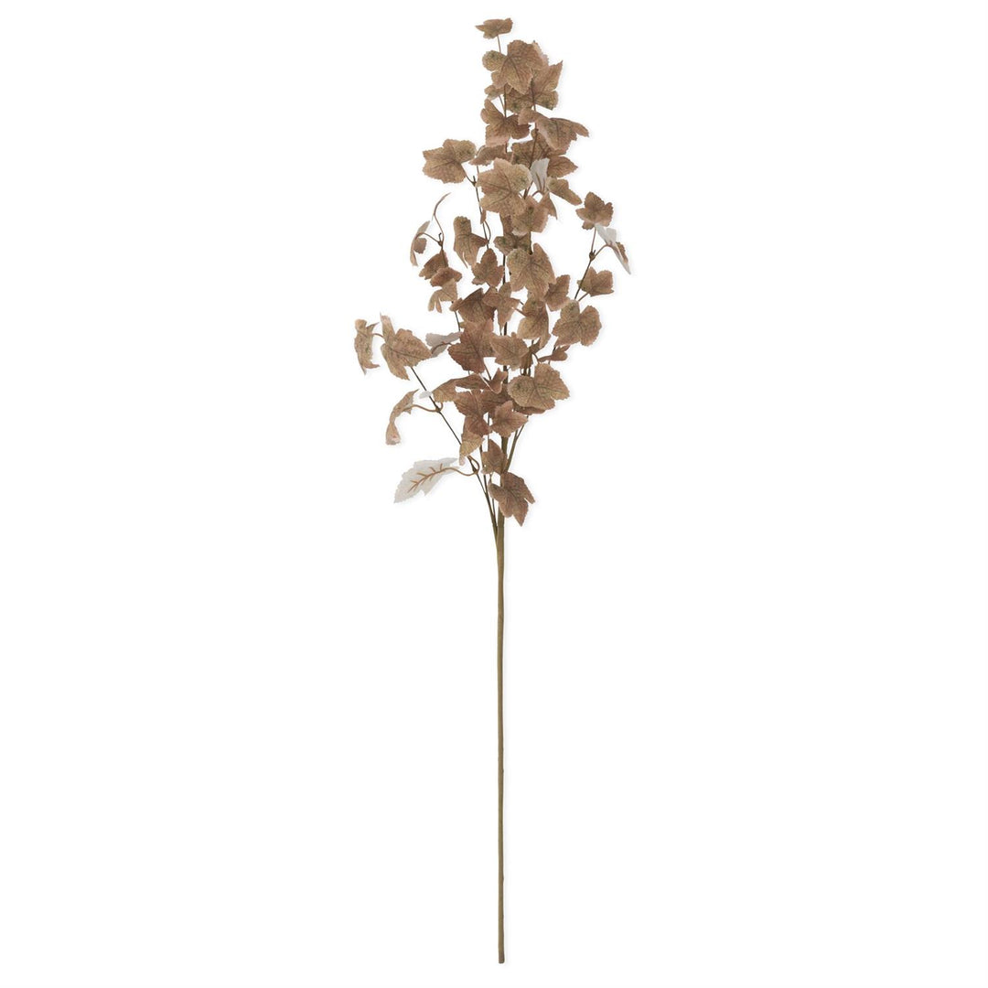 34 Inch Tan w/Green Maple Leaf Stem