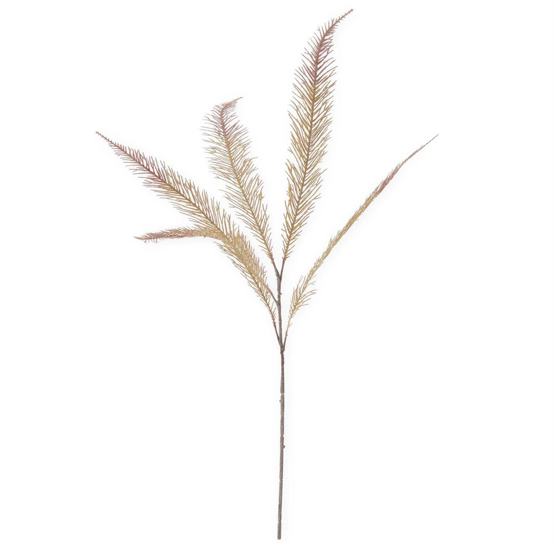 36 Inch Burgundy & Tan Fern Spray