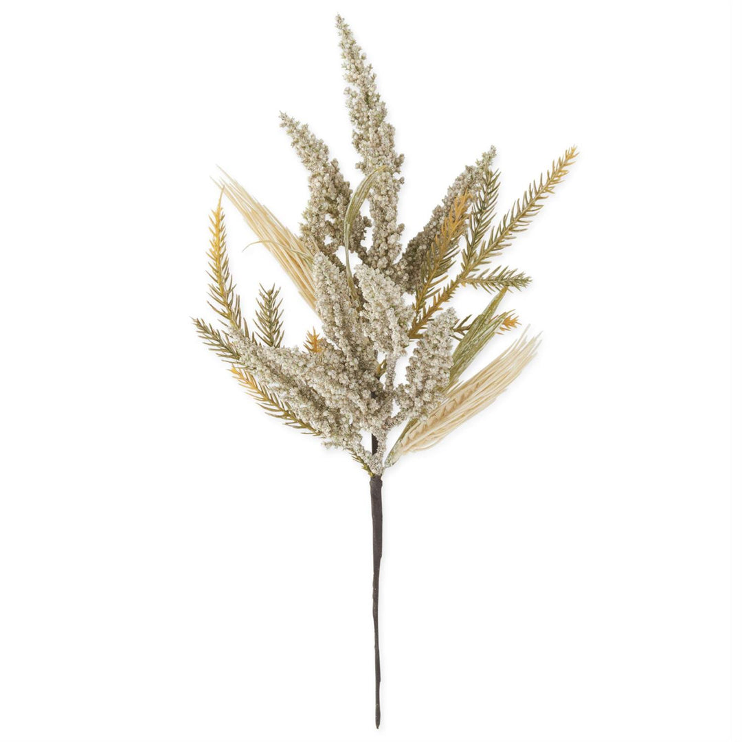 16 Inch Cream Seed Berry & Reed Pick