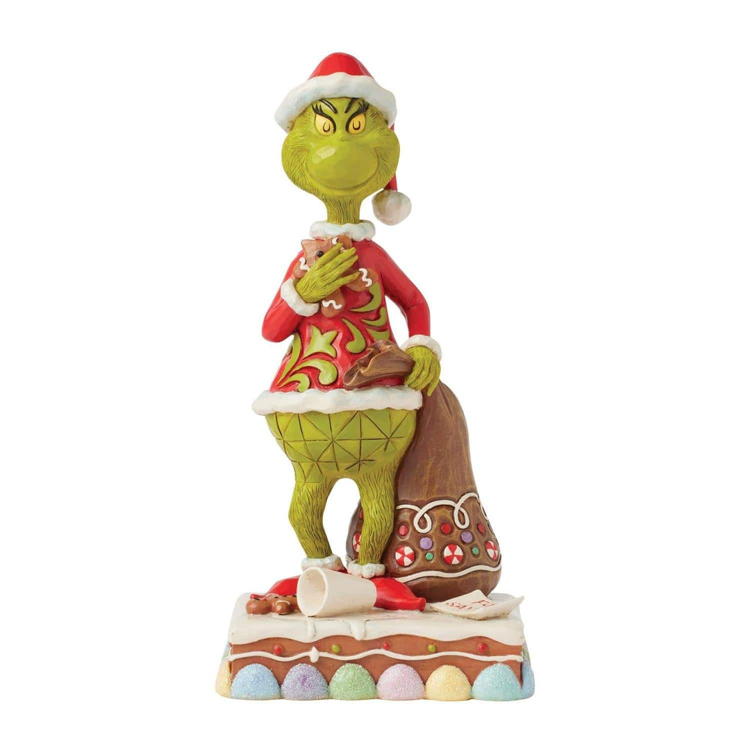 Grinch Eating Gingerbread Figurine