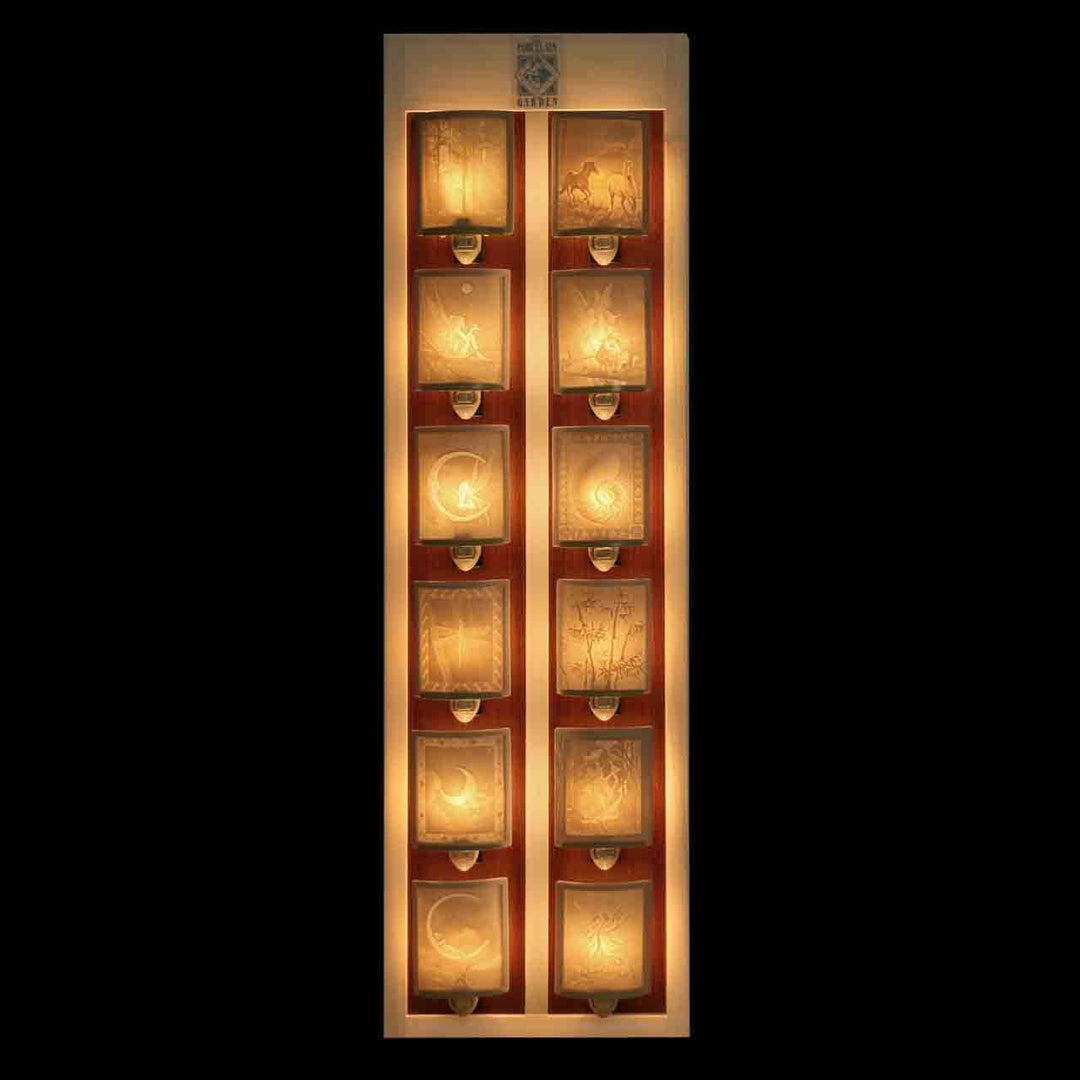 12 Plug  Display for Porcelain Garden night lights only