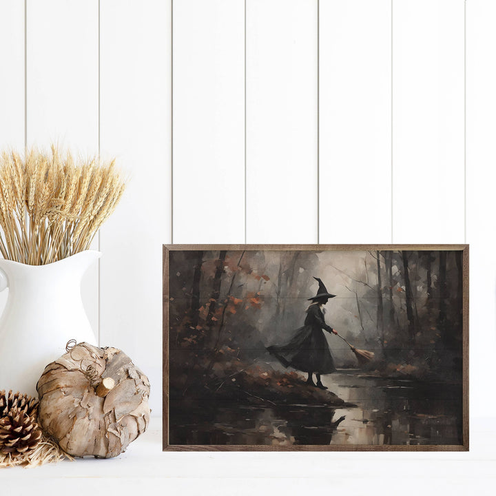 Witch Hunt In Forest Wall Art