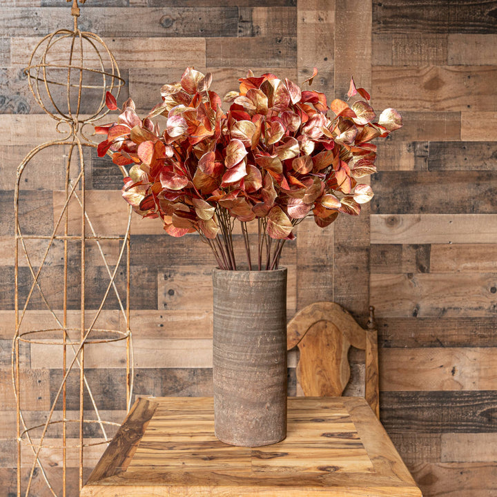 Ombre Leaf Spray - Pink And Gold - 30 Inch