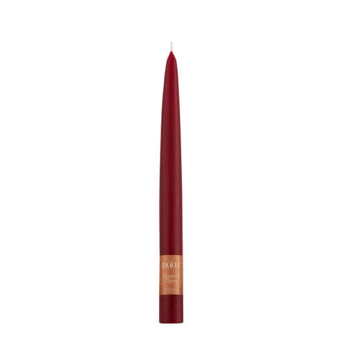 9" Dipped Taper Candle - Garnet Single Candle