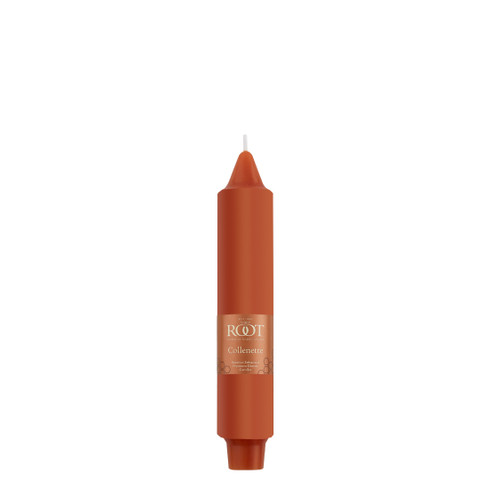 7" Smooth Collenette Rust Single Candle