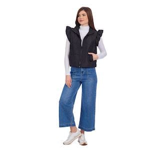 Ruffle Quilted Vest Assorted