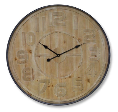 Wood/Iron Wall Clock