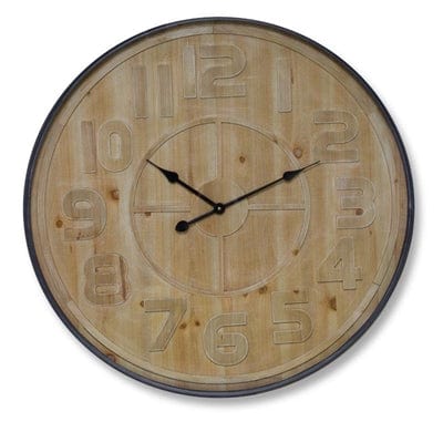 Wood/Iron Wall Clock
