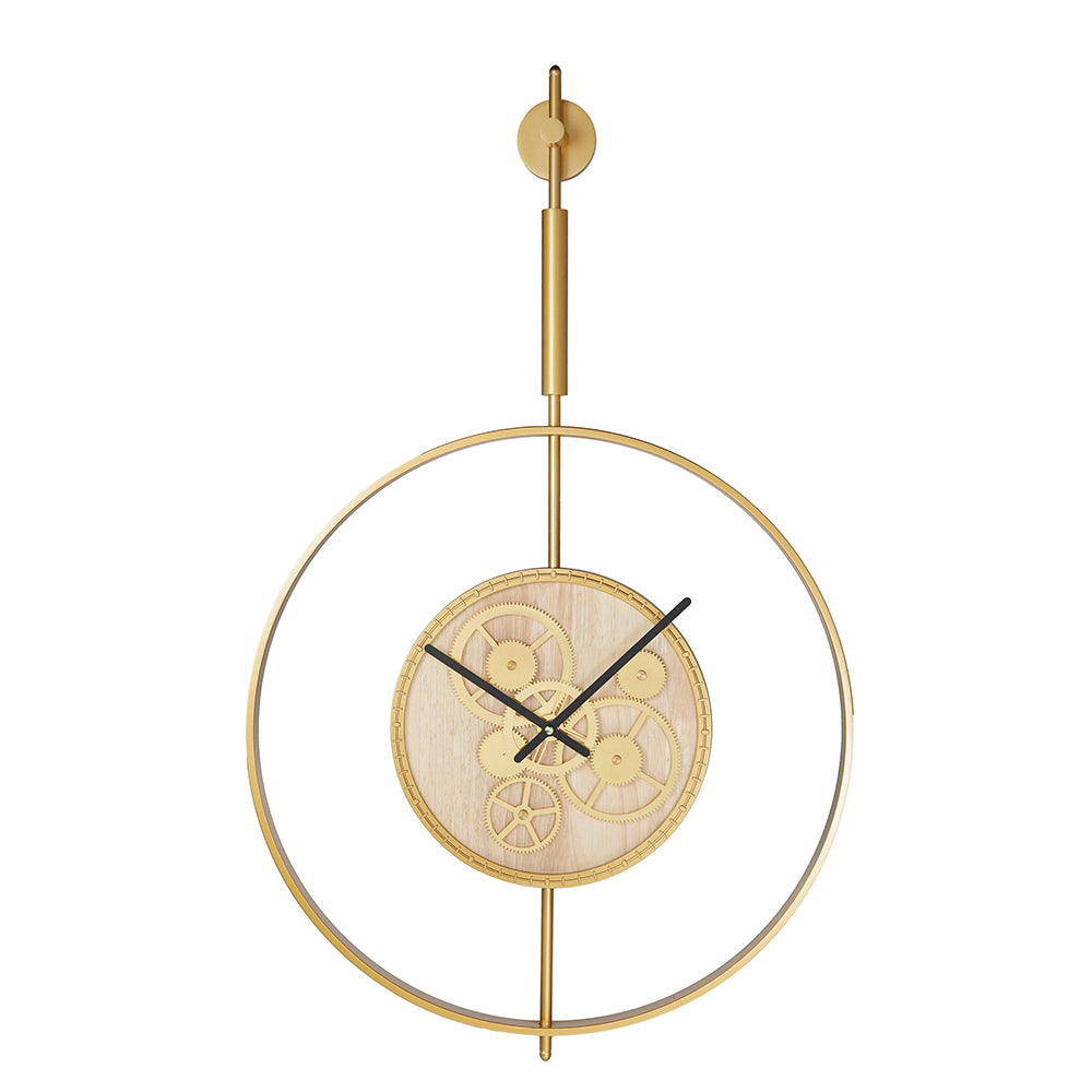 Wall Clock with Gear Design