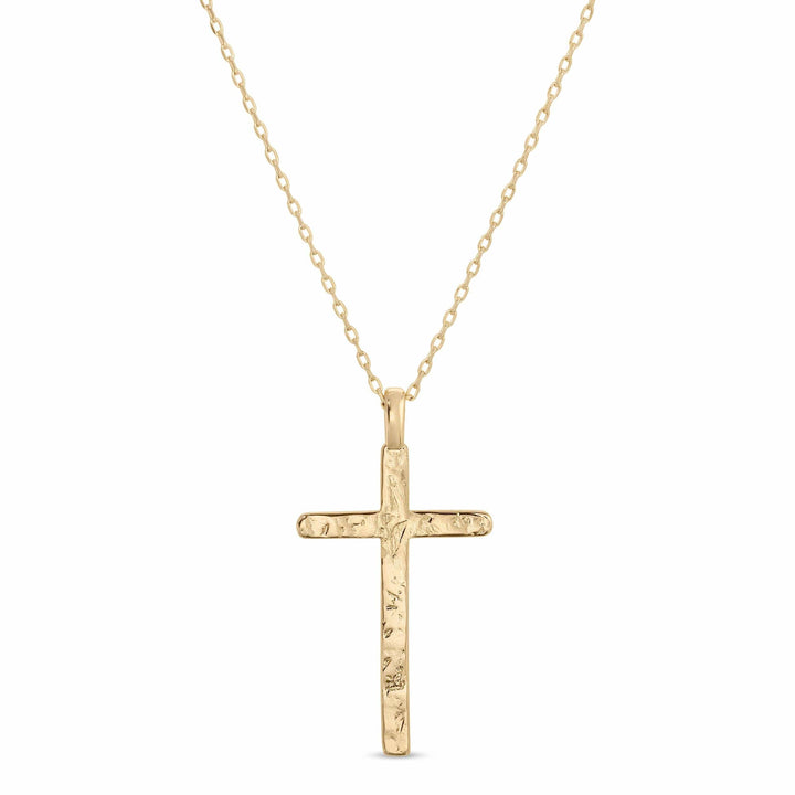 Gilded Cross Pendant Necklace