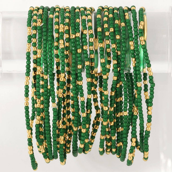 Stretch Beaded Solid Game Day Bracelets