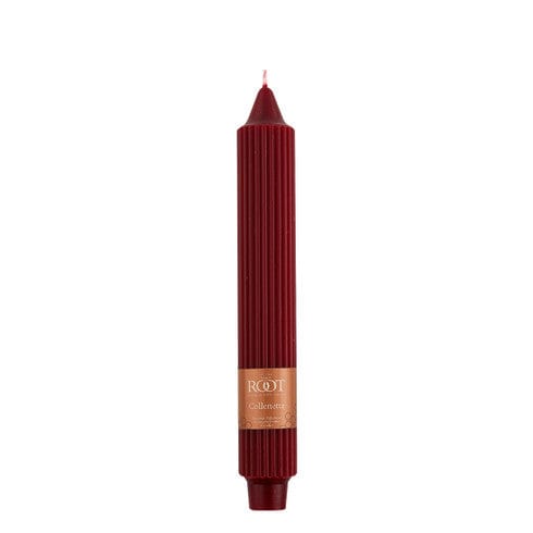 9" Grecian Collenette Garnet Single Candle