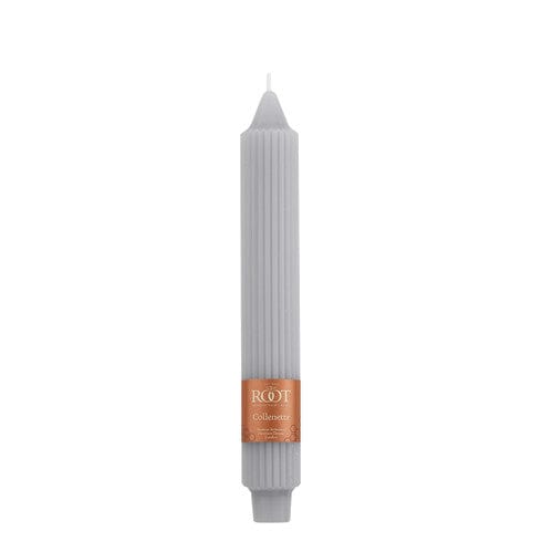 9" Grecian Collenette Platinum Single Candle