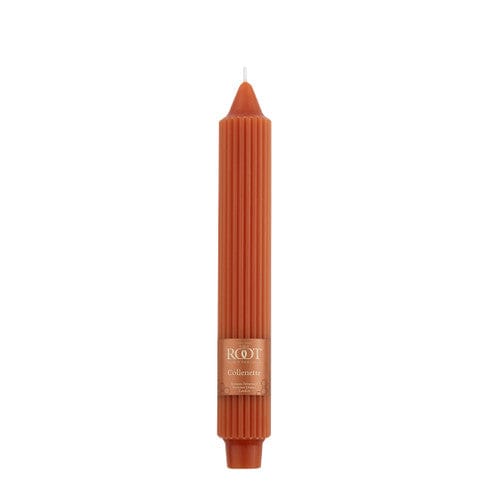 9" Grecian Collenette Rust Single Candle