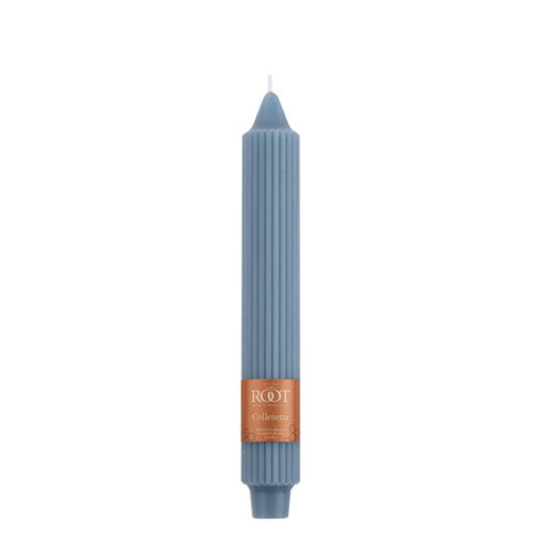 9" Grecian Collenette Williamsburg Blue Single Candle