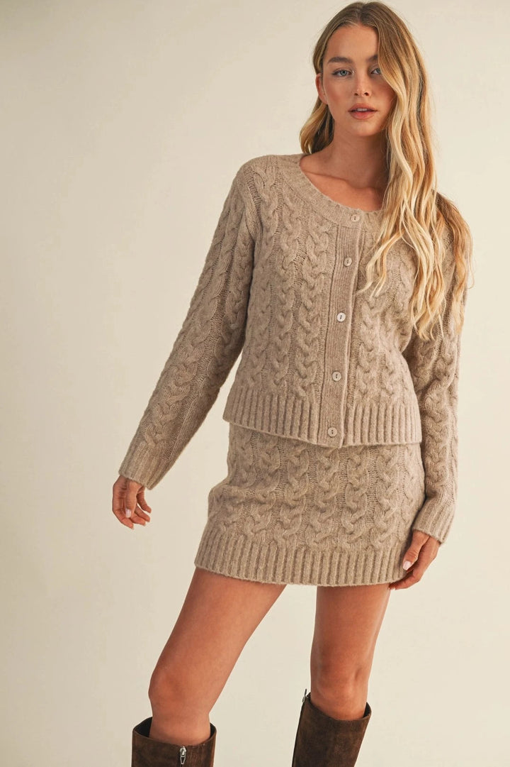 Cable Sweater Cardigan