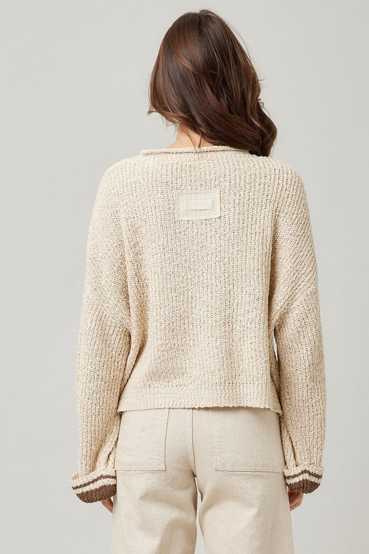 Long Sleeve Multi Striped Sweater