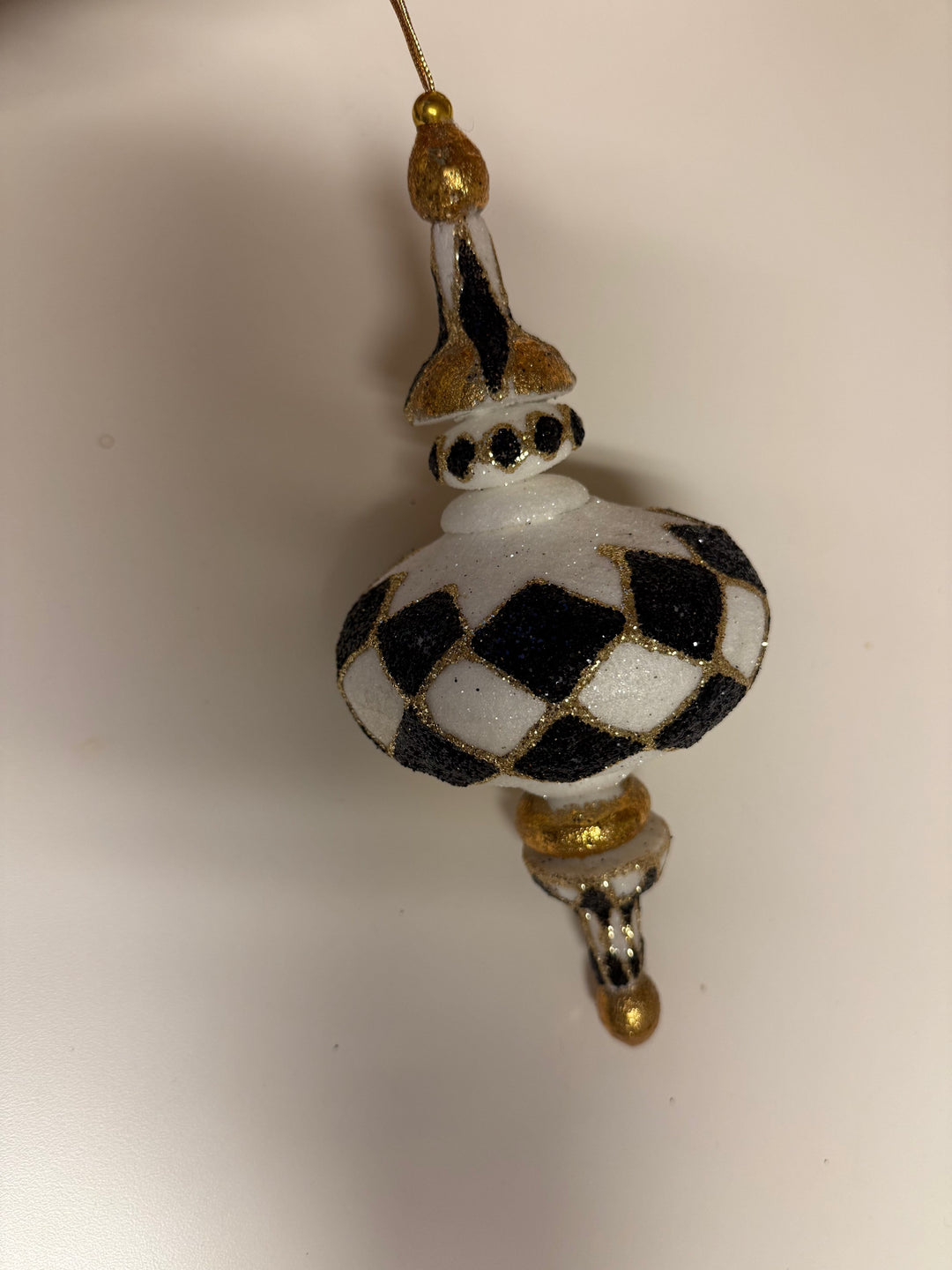 Harlequin Glitter Sparkle Kismet Ornament