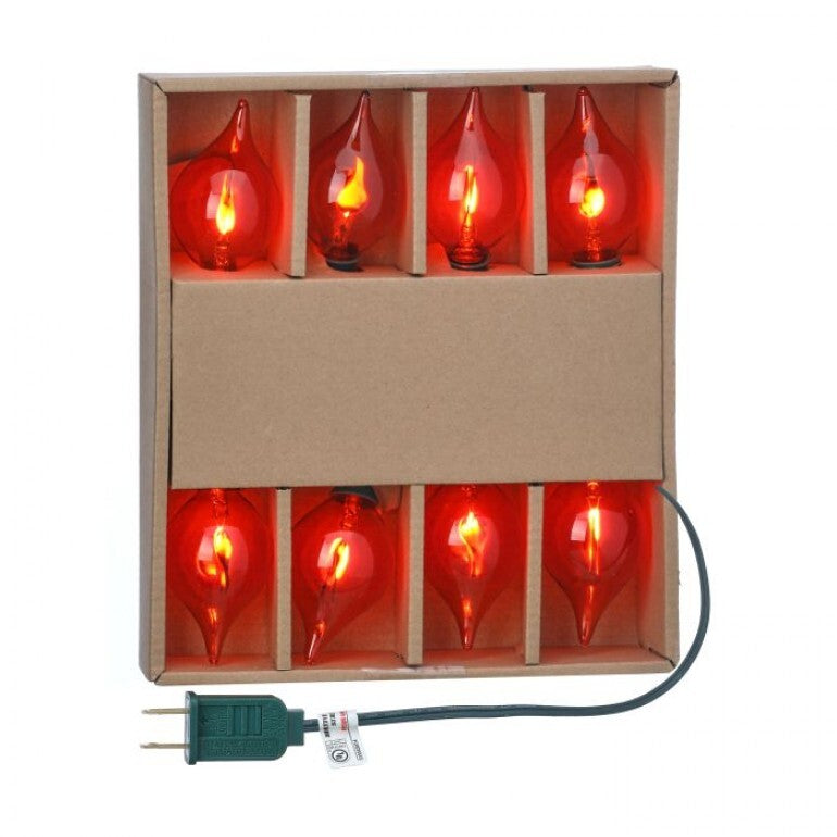 128"FLAME LED BULB LIGHTSET UL12"SPACEX8