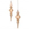 7.5-8" SMOKY GLASS FINIAL ORNAMENT 2/AST