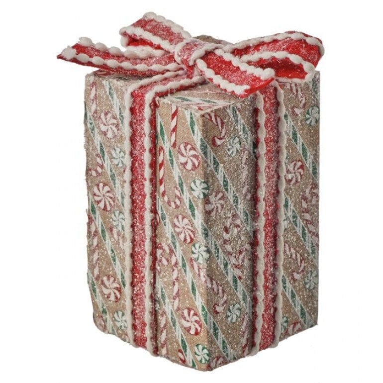 8" SUGAR/SPICE GIFT BOX ORNAMENT