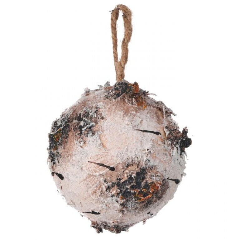 4.5" FOAM BIRCH BALL ORNAMENT