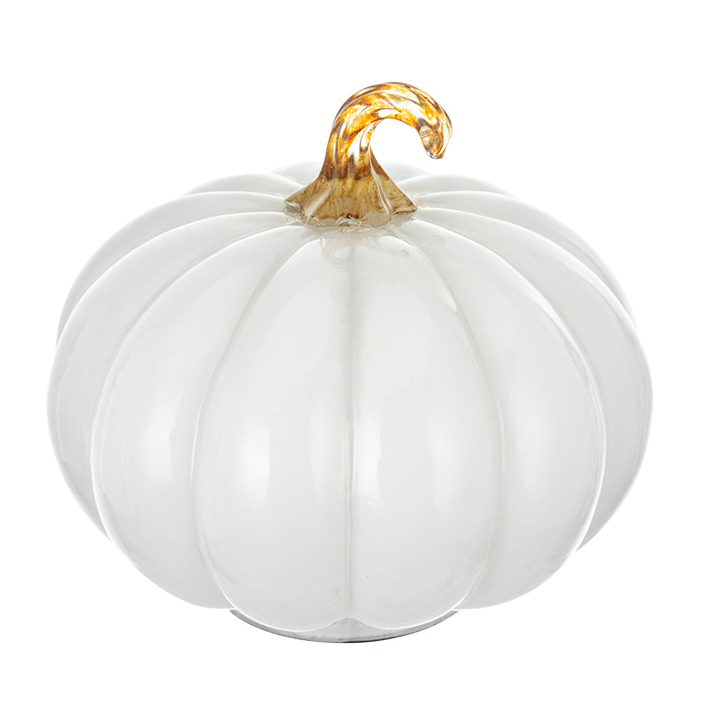 White Glass Pumpkin