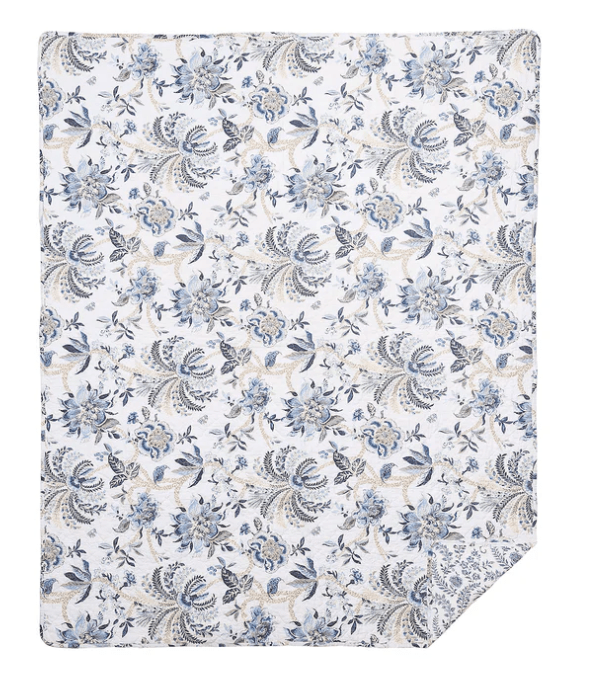 C&F Full/Queen Braganza Teal Quilt Set