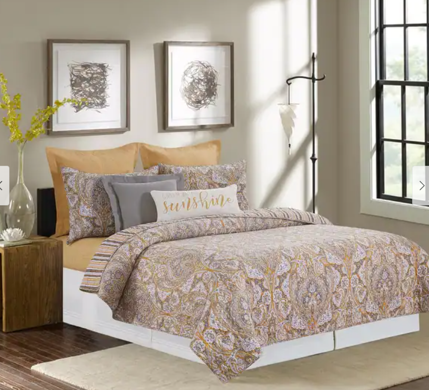 C&F Full/Queen Shay Damask Set