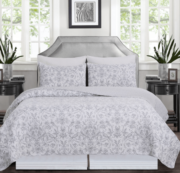 C&F Callahan Songbirds Quilt Set Queen/Full