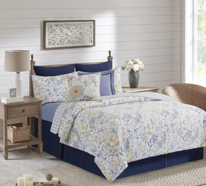 C&F King Quilt Set FREESIA