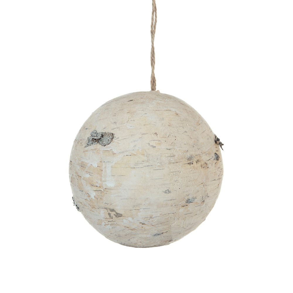 6.5" Bark Wrapped Ornament