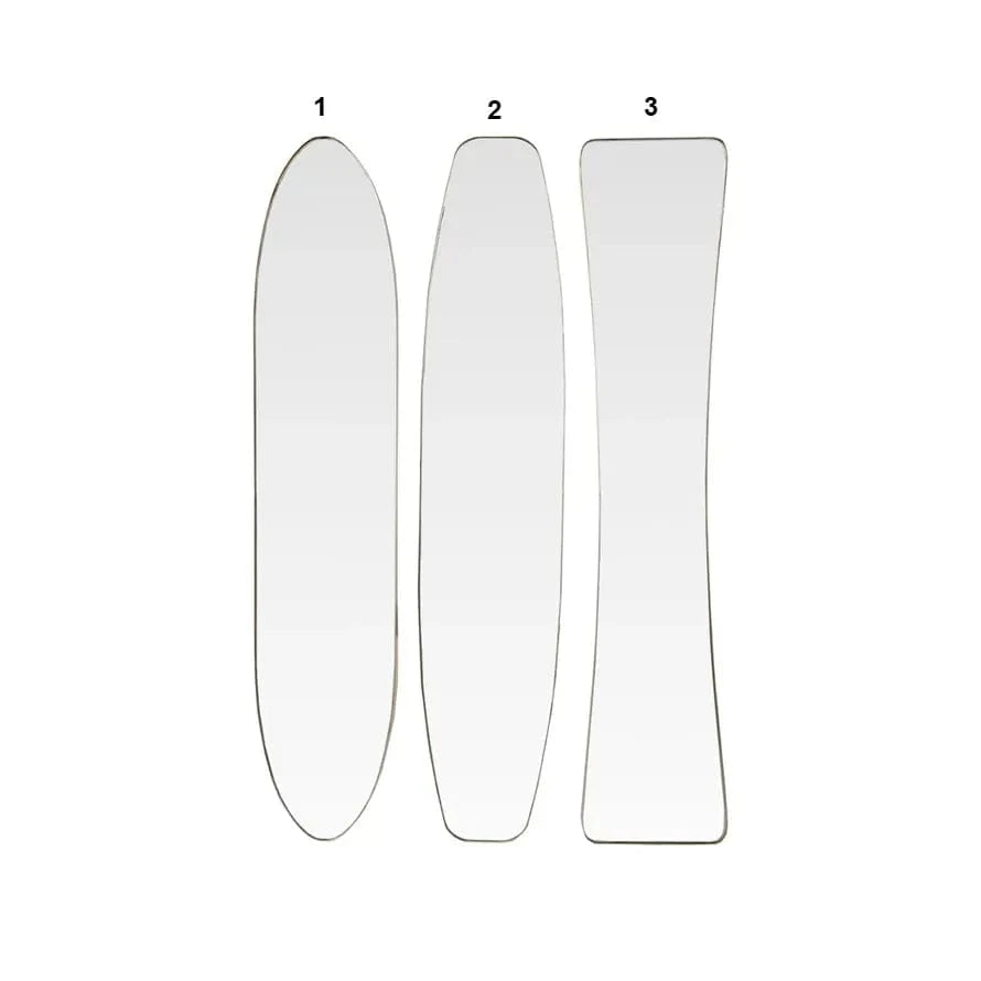 Metal Framed Wall Mirror, Gold Finish, 3 Styles