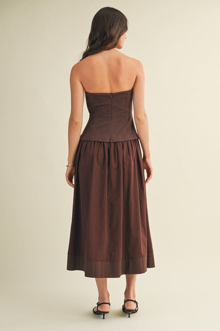 Corset Lined Strapless Dress